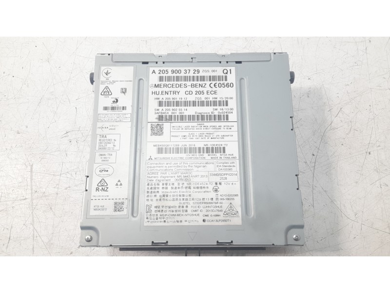 Recambio de sistema navegacion gps para mercedes-benz clase c coupe (w205) c 250 d 4matic (205.309) referencia OEM IAM A20590037
