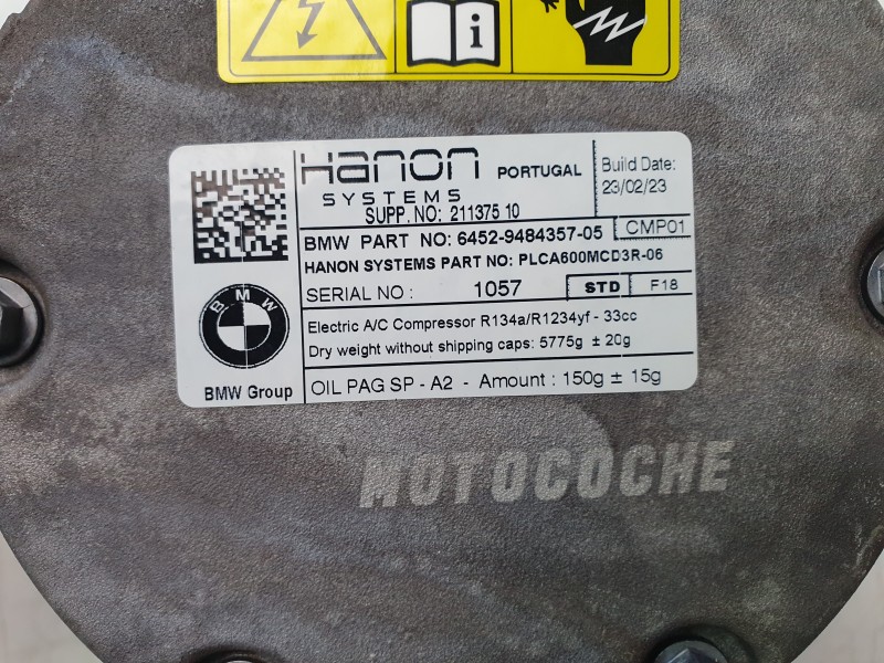 Recambio de compresor aire acondicionado para mini mini (f56) cooper se / electric referencia OEM IAM 64529484357  