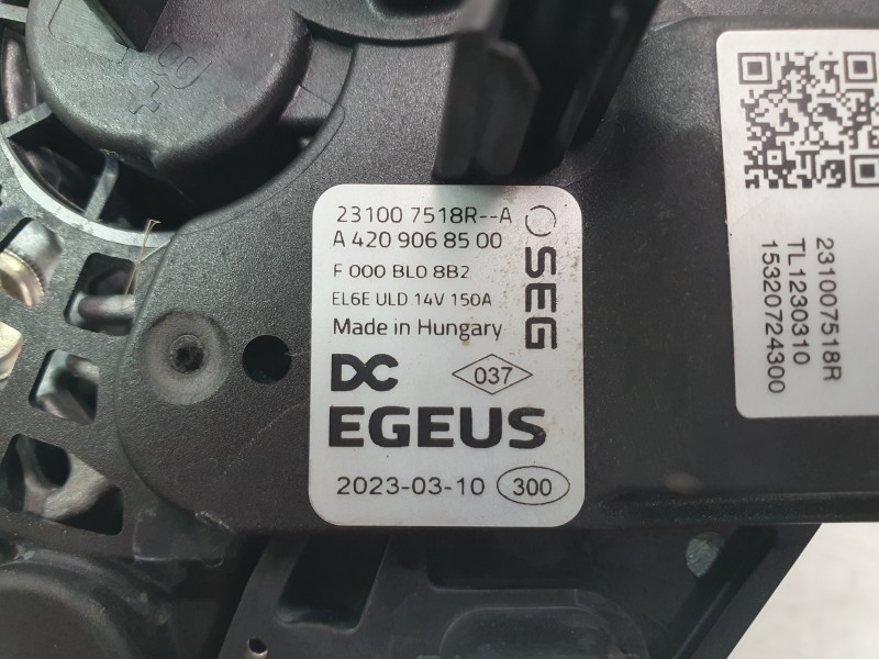 Recambio de alternador para nissan townstar furgoneta/monovolumen (xfk) 1.3 referencia OEM IAM 2310000Q8D  ALF250001BS