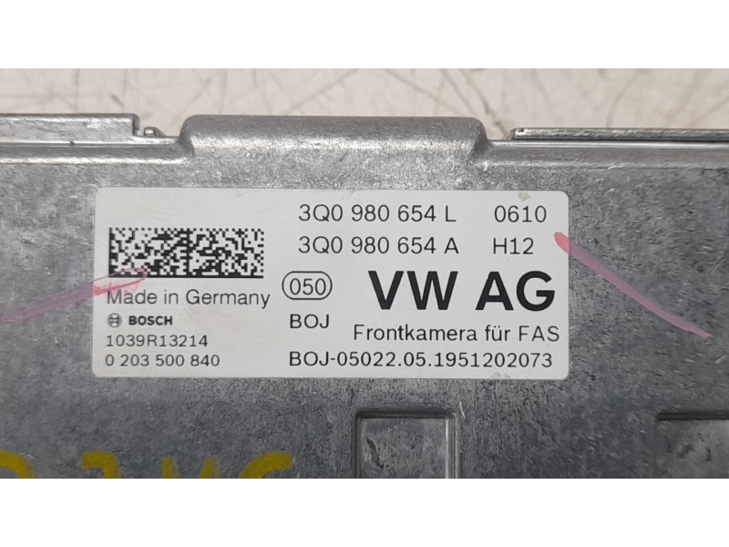 Recambio de camara vision frontal para seat leon (5f1) 1.5 tsi referencia OEM IAM 3Q0980654  