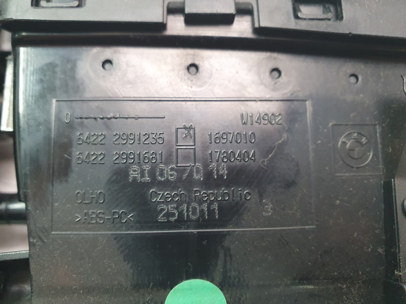 Recambio de rejilla aireadora para bmw x1 (e84) sdrive 18 d referencia OEM IAM 34222991235 52850610 