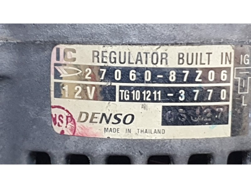 Recambio de alternador para piaggio porter caja/chasis 1.3 16v referencia OEM IAM 2706087Z06  ALF810104