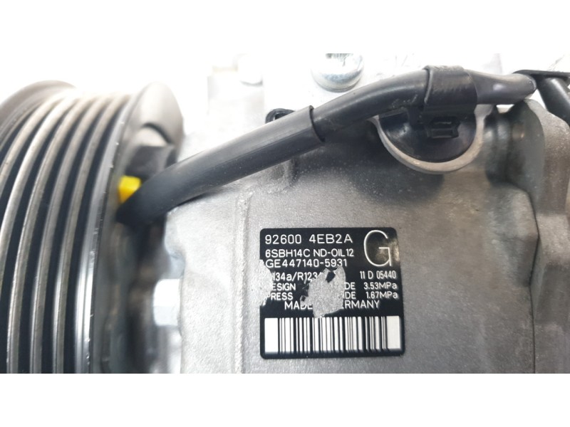 Recambio de compresor aire acondicionado para renault kadjar (ha_, hl_) 1.5 blue dci 115 referencia OEM IAM 926004EB2A 320277 CA