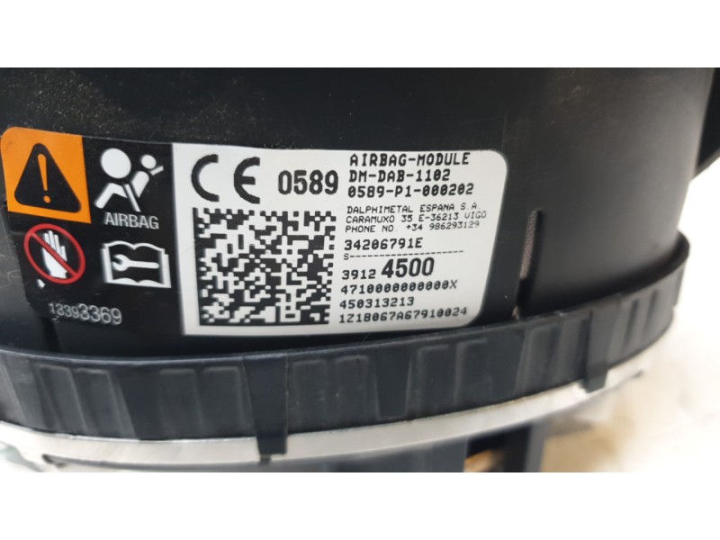 Recambio de airbag delantero izquierdo para opel crossland x / crossland (p17, p2qo) 1.2 (75) referencia OEM IAM 34206793E  