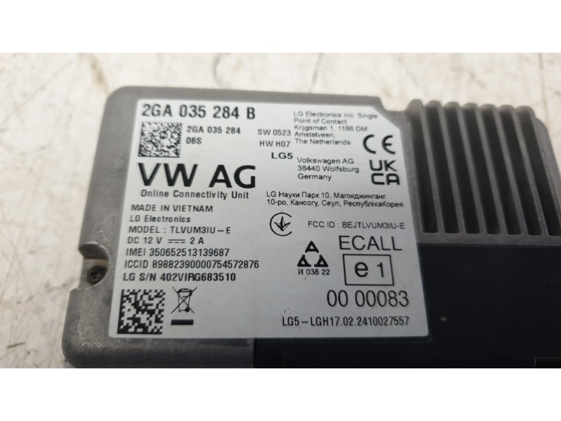 Recambio de modulo electronico para seat ateca (khp) fr referencia OEM IAM 2GA035284B  