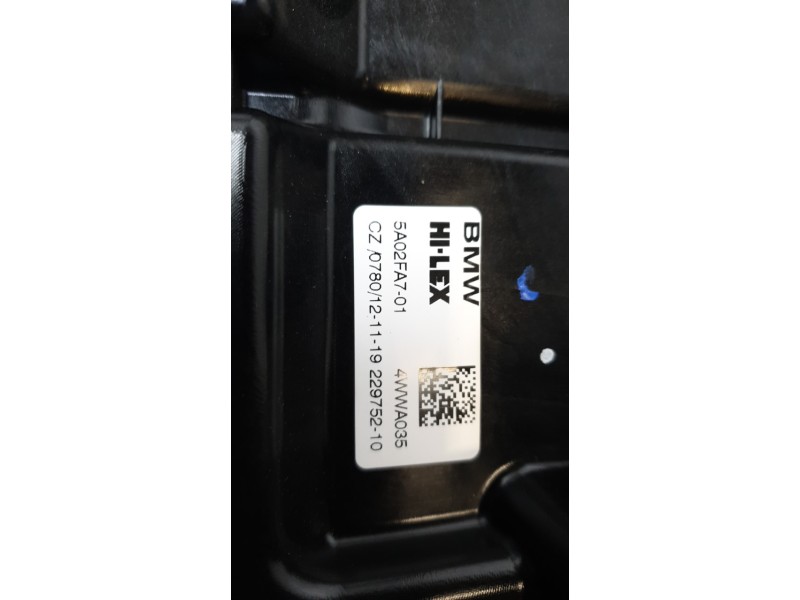 Recambio de elevalunas trasero izquierdo para bmw 1 (f40) 118 d referencia OEM IAM 5A02FA701  