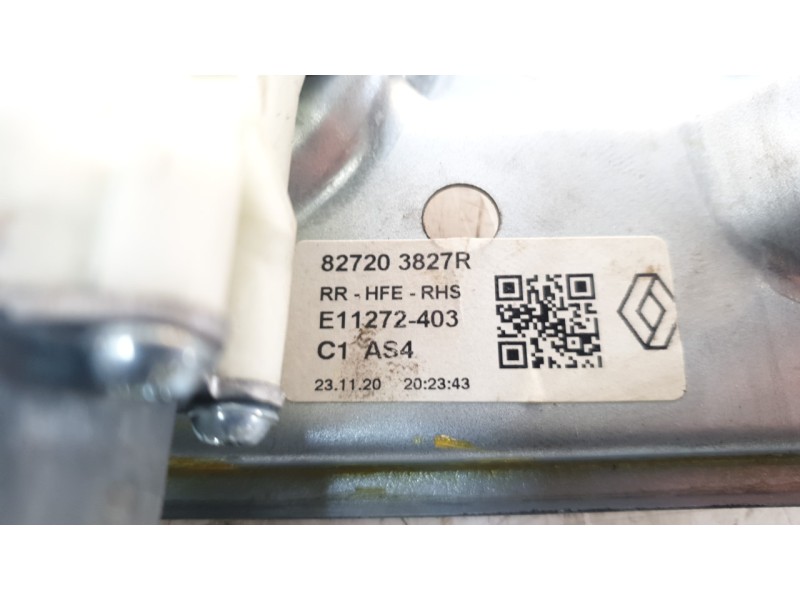Recambio de elevalunas trasero derecho para renault kadjar (ha_, hl_) 1.5 blue dci 115 referencia OEM IAM 827203827R  