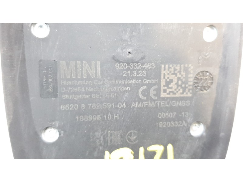 Recambio de base de antena para mini mini (f56) cooper se / electric referencia OEM IAM 65208782591  