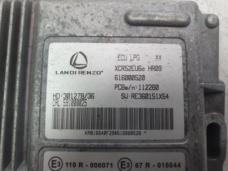 Recambio de centralita motor uce para dacia sandero ii tce 90 lpg (b8m1) referencia OEM IAM 169101233R 591000025 