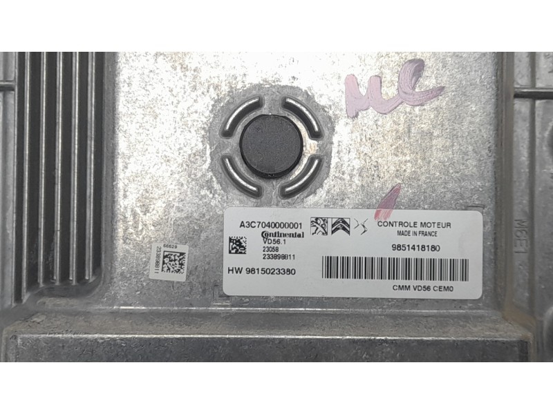 Recambio de centralita motor uce para peugeot 208 (p2) allure referencia OEM IAM 9851331280  