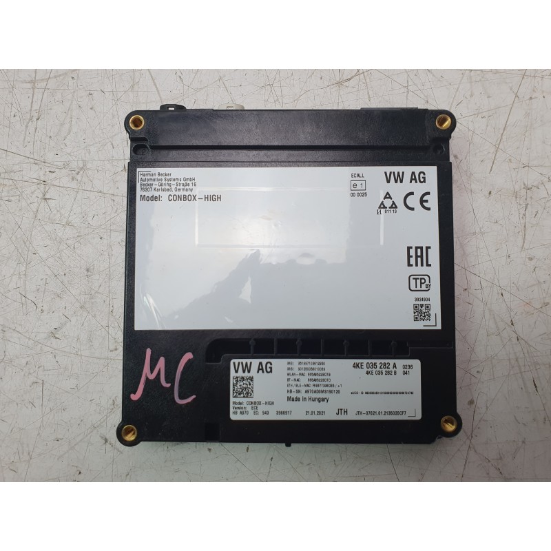 Recambio de modulo electronico para audi a4 b9 avant (8w5, 8wd) s4 tdi mild hybrid quattro referencia OEM IAM 4KE035282A  