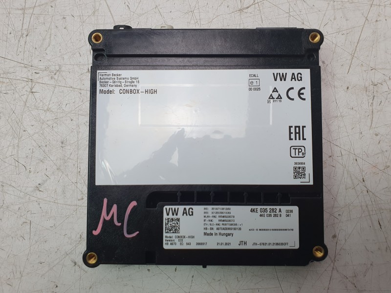 Recambio de modulo electronico para audi a4 b9 avant (8w5, 8wd) s4 tdi mild hybrid quattro referencia OEM IAM 4KE035282A  