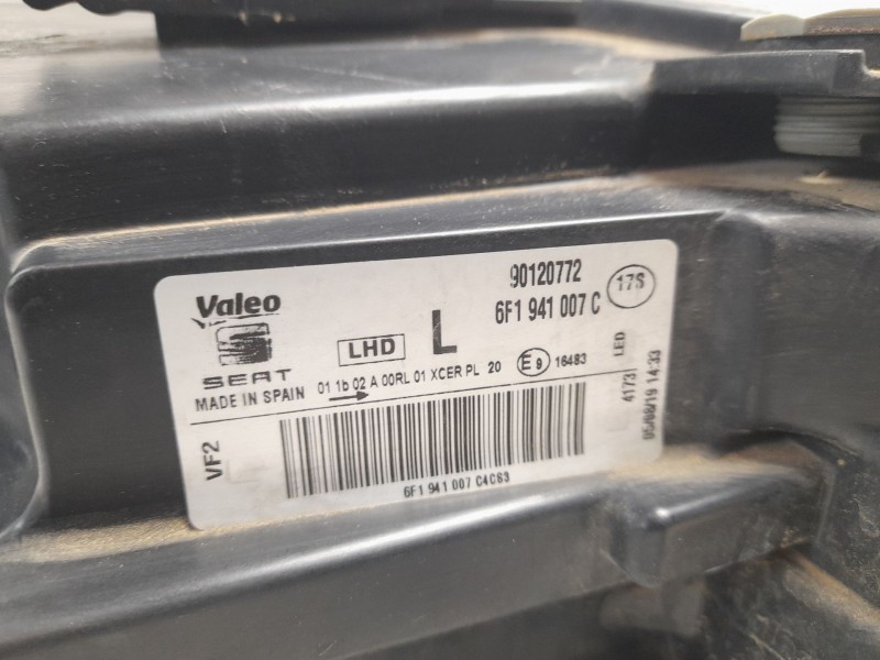 Recambio de morro completo para seat ibiza v (kj1, kjg) 1.0 tsi referencia OEM IAM 6F0807221D  