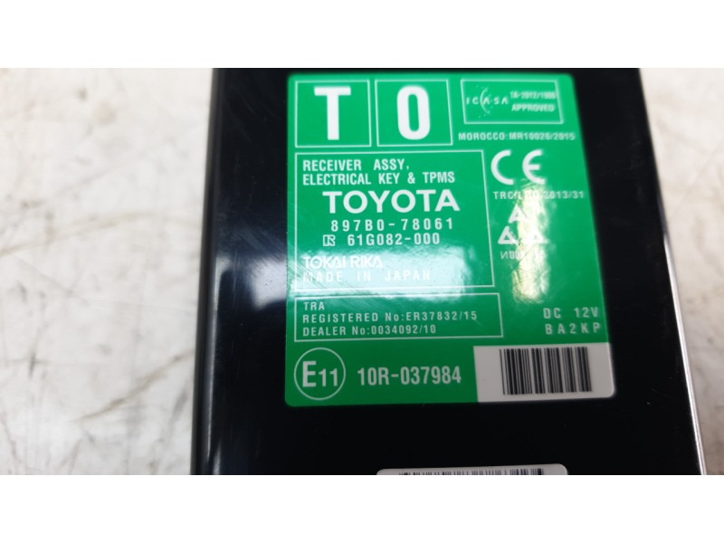 Recambio de modulo electronico para lexus nx 2.5 16v cat (híbrido) referencia OEM IAM 897B078061  