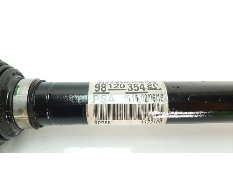 Recambio de transmision delantera derecha para citroen c-elysée 1.6 blue-hdi fap referencia OEM IAM 9812035480 C1687 T29234