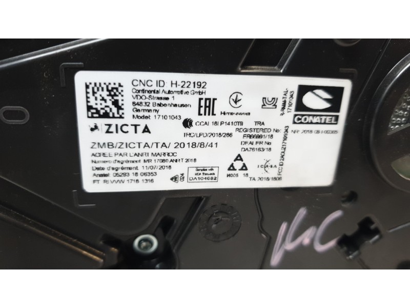 Recambio de cuadro instrumentos para seat ibiza v (kj1, kjg) 1.0 tsi referencia OEM IAM 6F0920740B  