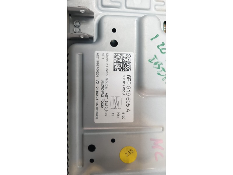 Recambio de pantalla multifuncion para seat ibiza v (kj1, kjg) 1.0 tsi referencia OEM IAM 6F0919605A  