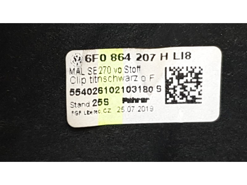 Recambio de apoyabrazos central para seat ibiza v (kj1, kjg) 1.0 tsi referencia OEM IAM 6F0864207H  