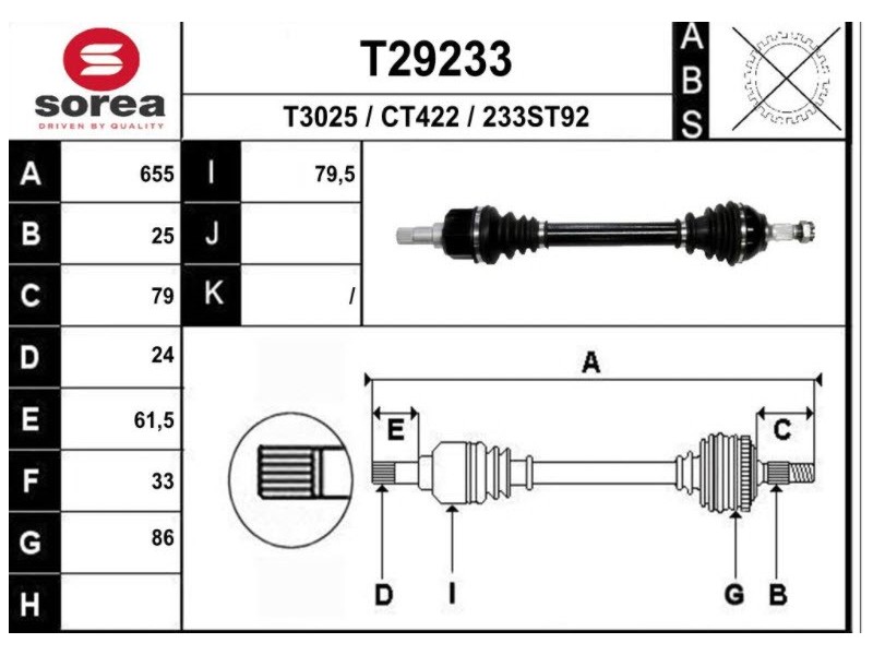 Recambio de transmision delantera izquierda para citroen c-elysée 1.6 blue-hdi fap referencia OEM IAM 9812036280 C1686 T29233