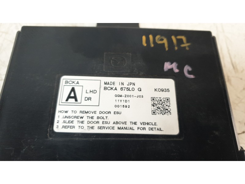 Recambio de modulo electronico para mazda 3 berlina (bp) evolution referencia OEM IAM BCKA675L0G  