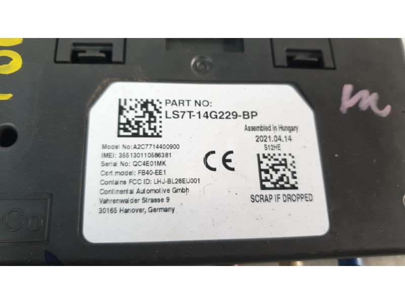 Recambio de modulo electronico para ford mondeo lim. hybrid referencia OEM IAM LS7T14G229BP  