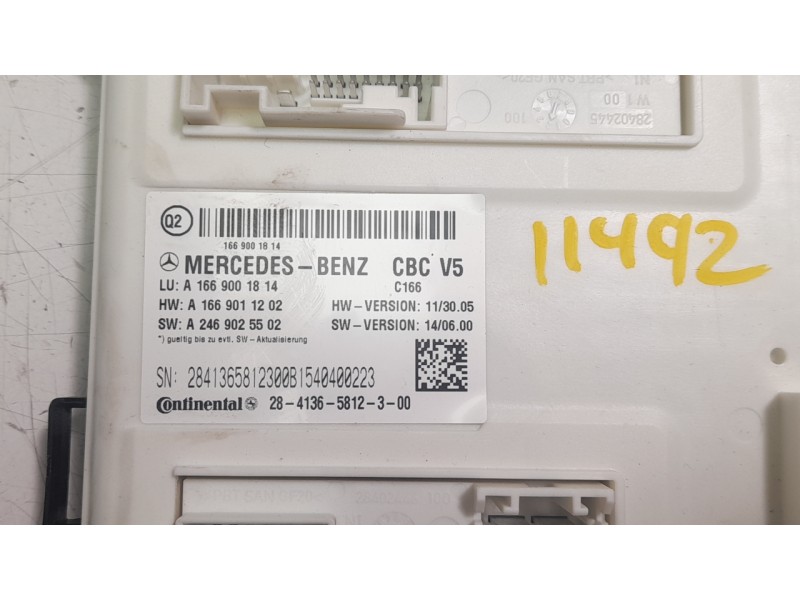 Recambio de modulo electronico para mercedes-benz clase gl (x166) gl 350 bluetec 4matic (166.824) referencia OEM IAM A1669001814