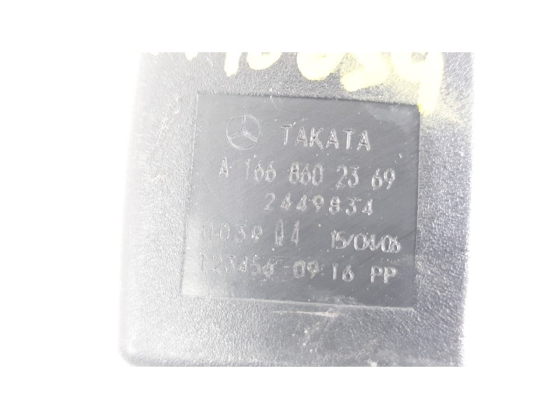 Recambio de enganche cinturon trasero izquierdo para mercedes-benz clase gl (x166) gl 350 bluetec 4matic (166.824) referencia OE