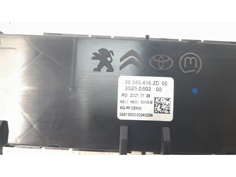 Recambio de mando calefaccion / aire acondicionado para citroen jumpy fugón control m referencia OEM IAM 98340416ZD  