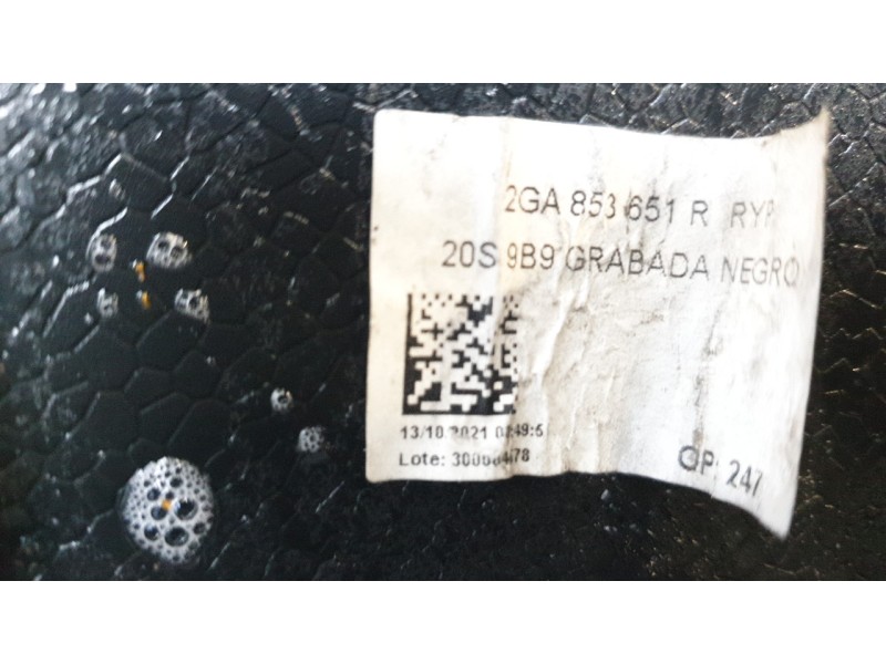 Recambio de rejilla delantera para volkswagen t-roc (a11, d11) 2.0 tdi referencia OEM IAM 2GA853651R  