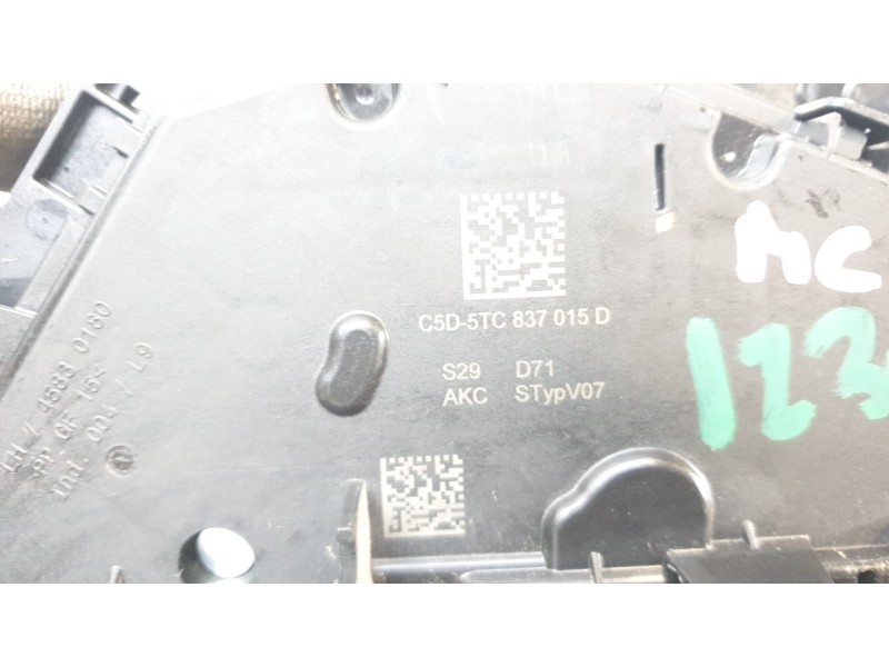 Recambio de cerradura puerta delantera izquierda para audi a1 sportback (gba) 30 tfsi referencia OEM IAM 5TB837015D  