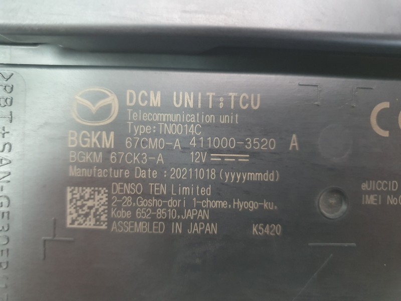 Recambio de modulo electronico para mazda 3 berlina (bp) evolution referencia OEM IAM BGKM67CK3  