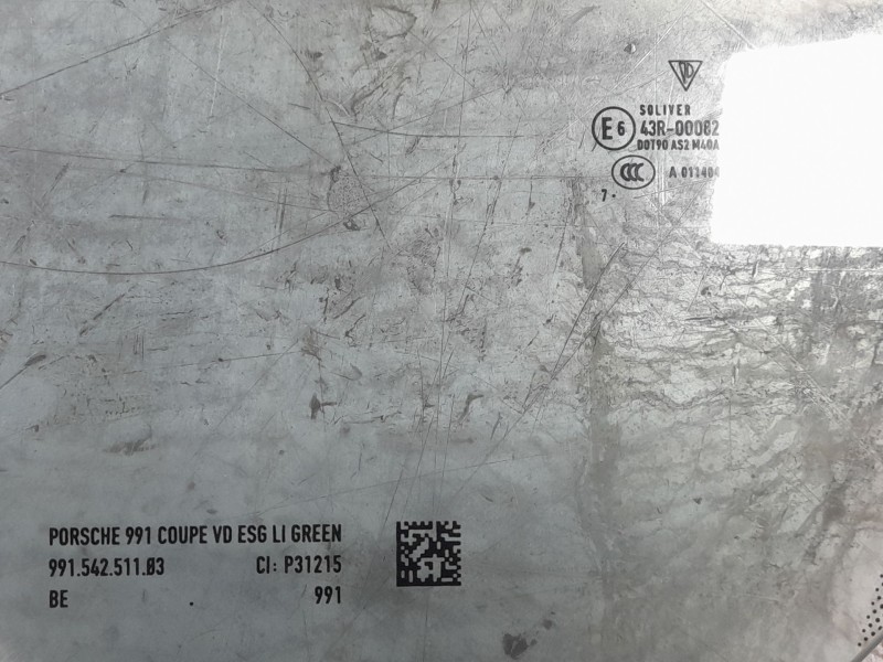 Recambio de luna delantera izquierda para porsche 911 (typ 991) carrera 4s referencia OEM IAM   