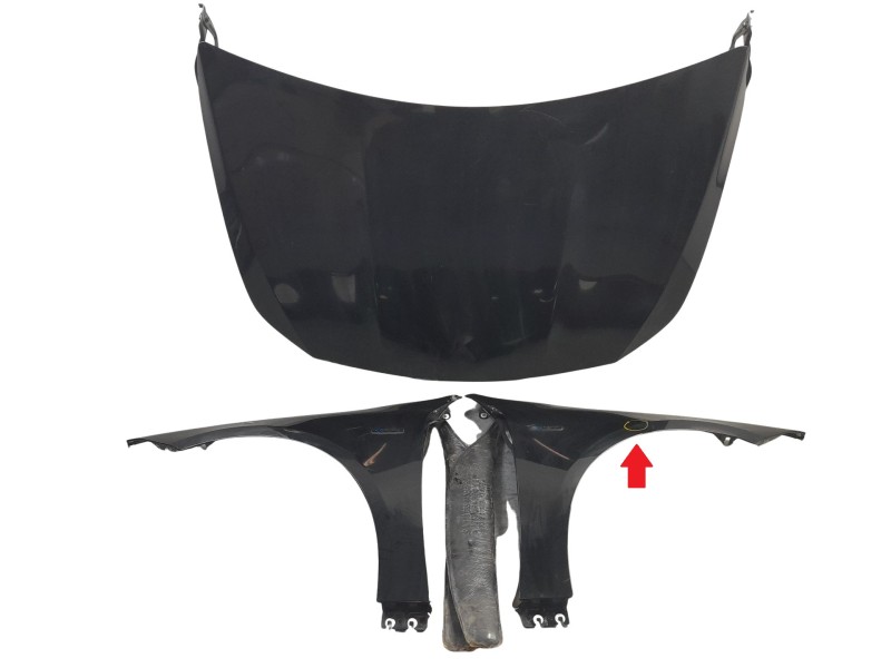 Recambio de morro completo para mercedes-benz cla-klasse (bm 118) cla 250 e (118.385) referencia OEM IAM A1188801701  