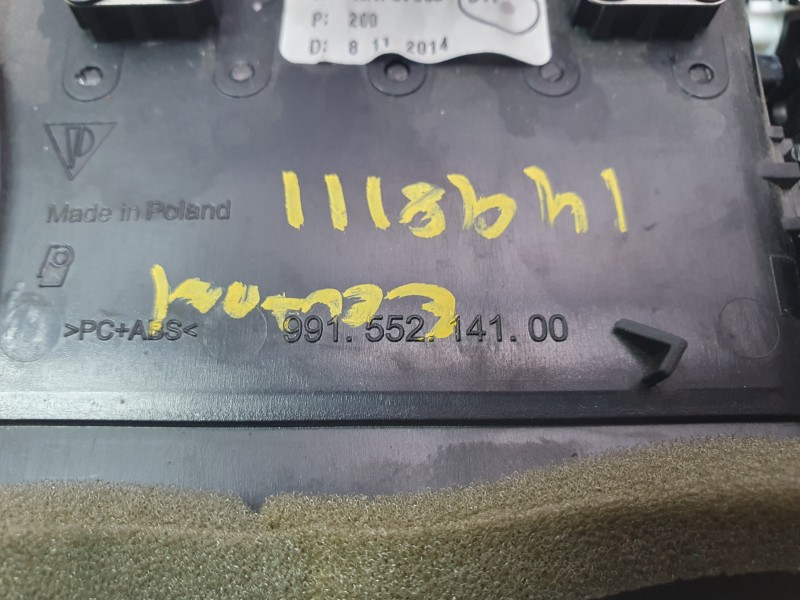 Recambio de aireador central para porsche 911 (typ 991) carrera 4s referencia OEM IAM 99155214100  