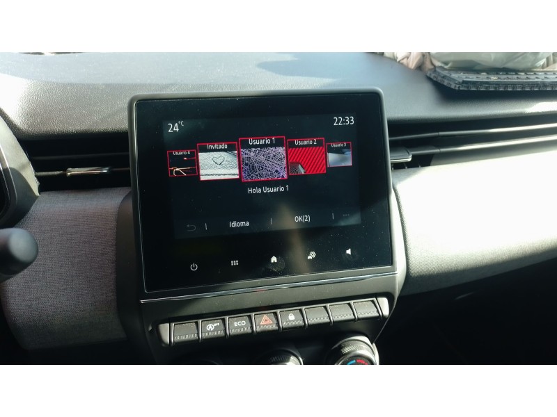 Recambio de pantalla multifuncion para renault clio v referencia OEM IAM   
