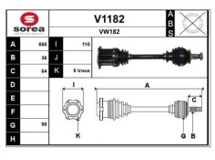 Recambio de transmision delantera izquierda para audi a1 sportback (gba) 30 tfsi referencia OEM IAM 2Q0407271AJ  V1182 2