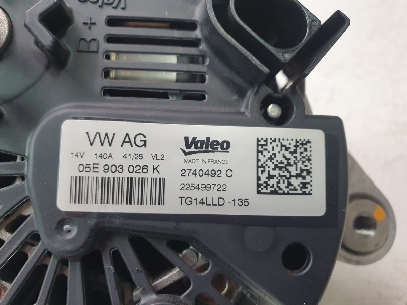 Recambio de alternador para audi a1 sportback (gba) 30 tfsi referencia OEM IAM 05E903026Q  ALF280A51