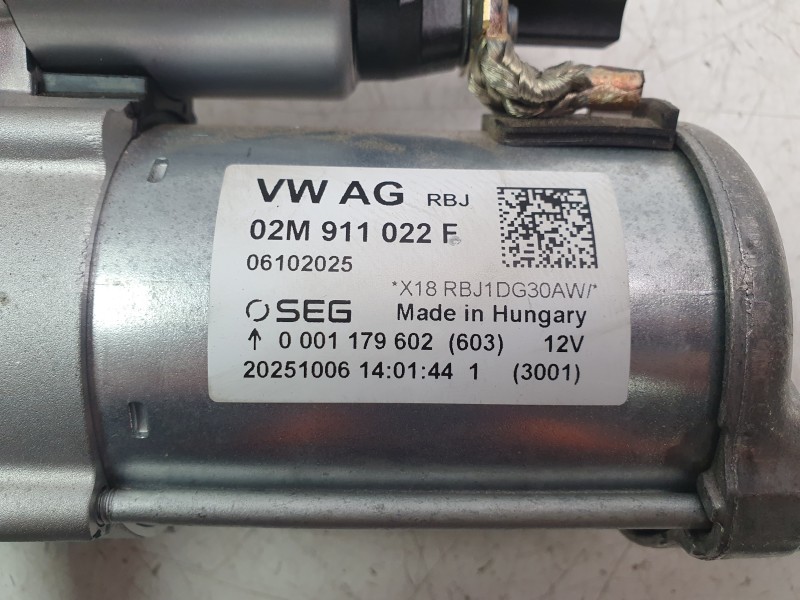 Recambio de motor arranque para audi a1 sportback (gba) 30 tfsi referencia OEM IAM 02Z911024  ARF490404DN