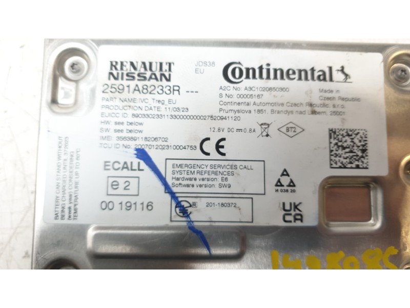 Recambio de modulo electronico para nissan townstar furgoneta/monovolumen (xfk) 1.3 referencia OEM IAM 2591A8233R A3C1020650300 