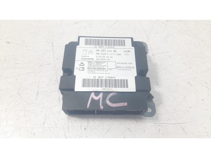 Recambio de centralita airbag para citroën berlingo 1.5 blue-hdi fap referencia OEM IAM 9823741480  