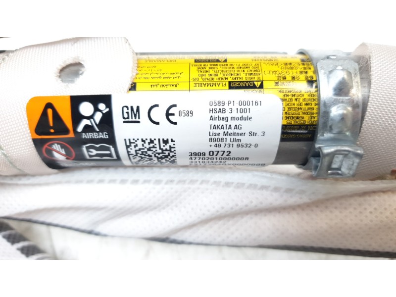 Recambio de airbag cortina delantero derecho para opel astra k lim. 5türig selective start/stop referencia OEM IAM 39090772  