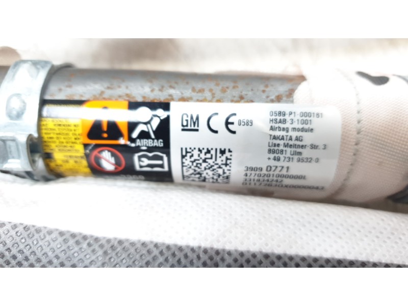 Recambio de airbag cortina delantero izquierdo para opel astra k lim. 5türig selective start/stop referencia OEM IAM 39090771  