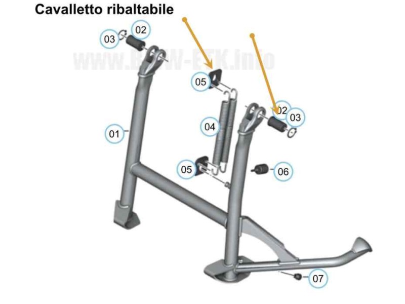 Recambio de caballete central para bmw r 1200 gs r 1200 gs referencia OEM IAM   