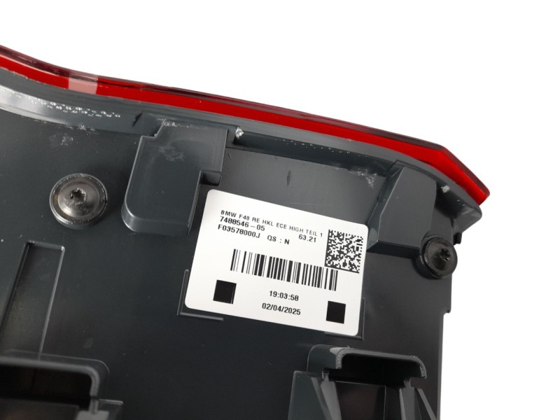 Recambio de piloto trasero derecho para bmw serie x1 (f48) referencia OEM IAM 63217350716 103F06381772 103F06381772 , 16204812 ,