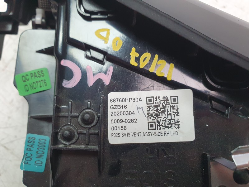 Recambio de aireador derecho para nissan qashqai ii (j11, j11_) 1.3 dig-t referencia OEM IAM   