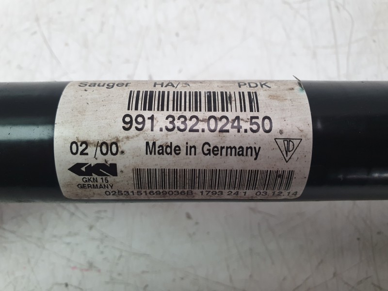 Recambio de transmision trasera derecha para porsche 911 (typ 991) carrera 4s referencia OEM IAM 99133202452  