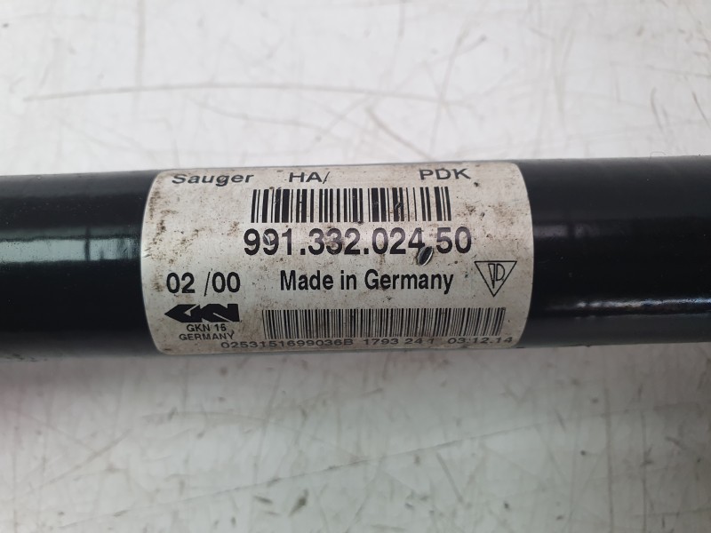 Recambio de transmision trasera izquierda para porsche 911 (typ 991) carrera 4s referencia OEM IAM 99133202452  