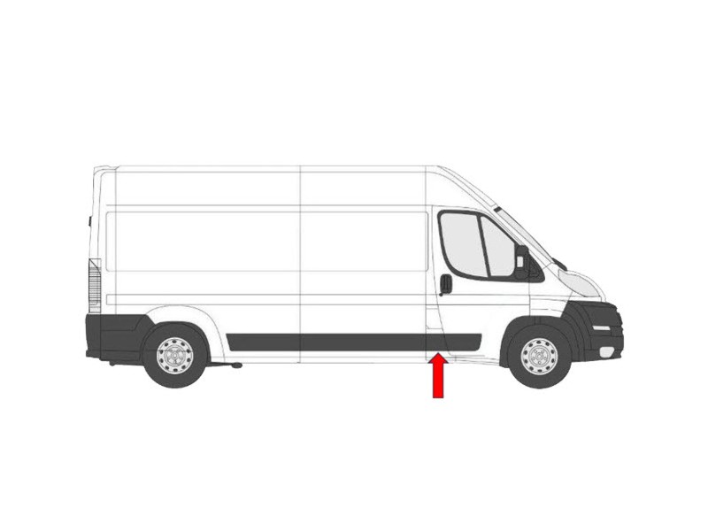 Recambio de moldura para fiat ducato autobús (250_) 100 multijet 2,2 d referencia OEM IAM 735684306 107097291D 107097291D