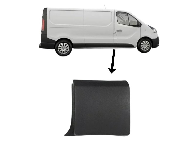 Recambio de moldura para renault trafic iii furgoneta (fg_) 1.6 dci 90 (fgme) referencia OEM IAM 768185709R 107180291D 107180291