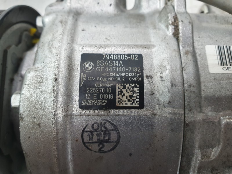 Recambio de compresor aire acondicionado para bmw x3 (g01, f97, g08) xdrive 20 d mild-hybrid referencia OEM IAM 64527948805  